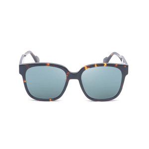 Zen Oversized Unisex sunglasses De Noblag Dark Havana Nylon Green Lenses 56mm